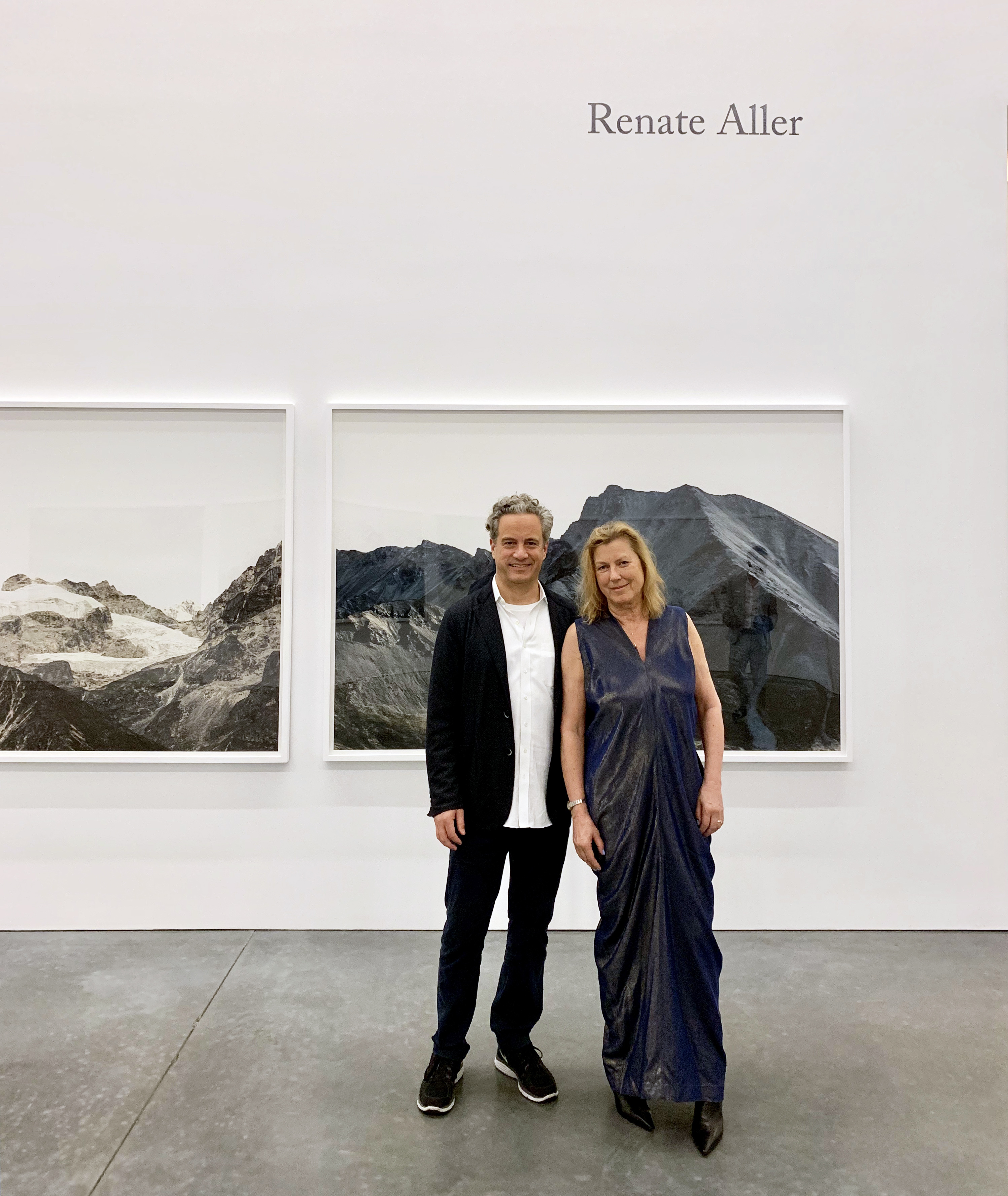 Hugh and Renate Aller, Parrish Art Museum Midsummer Gala Part 2019
and solo exhibition " The Space Between Memory and Expectation" by Renate Aller